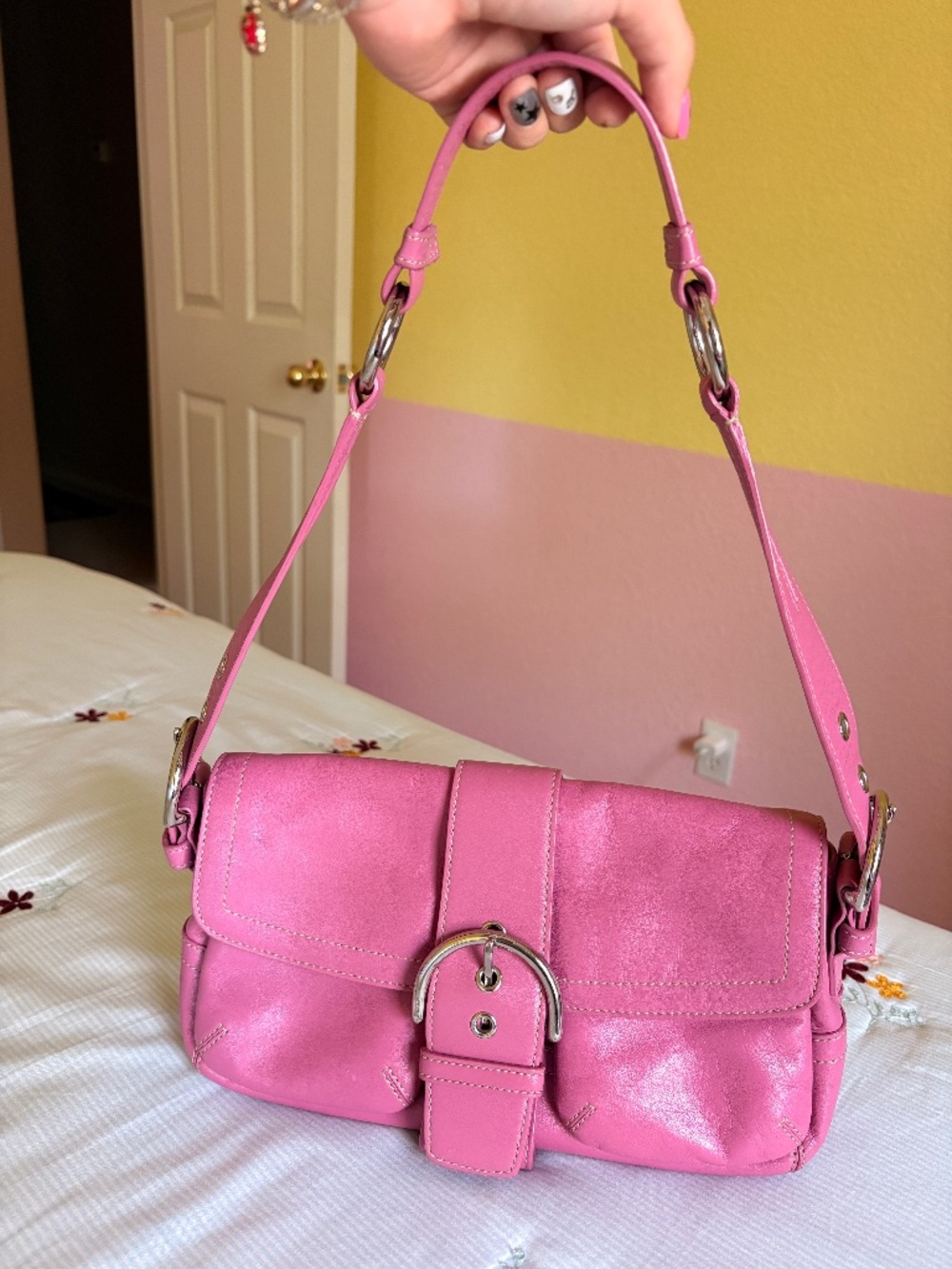 Coach pink soho bag